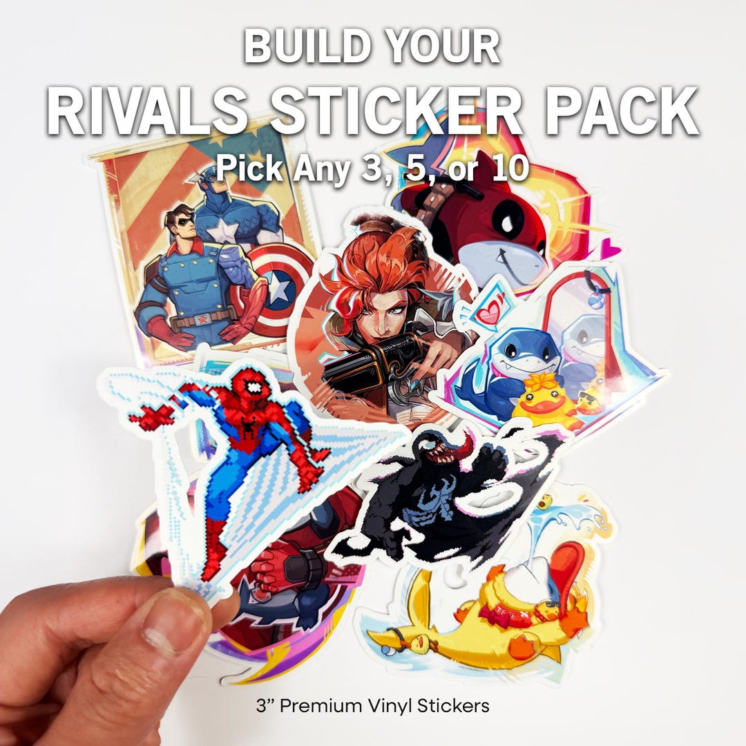 Pick Any 3, 5, or 10 Marvel Rivals Waterproof Custom Stickers/decals ...
