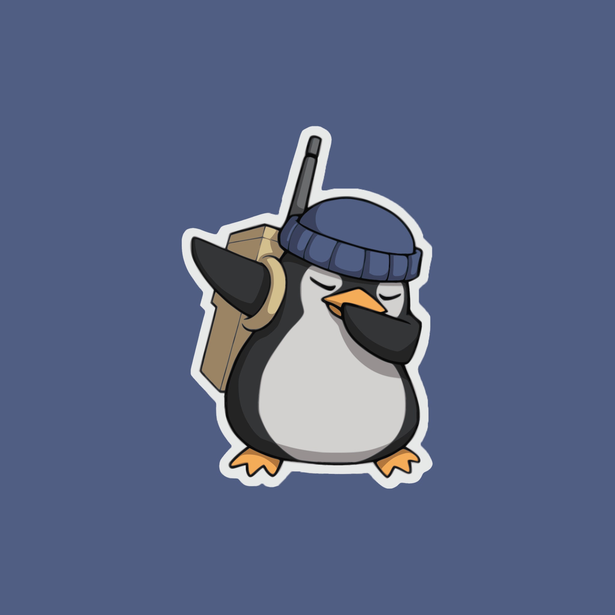 Dap pinguin lustig cool • wall stickers holding, stretch, arm