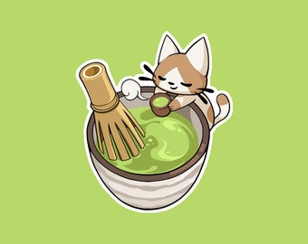 Matcha Break Valorant Spray Waterproof Sticker