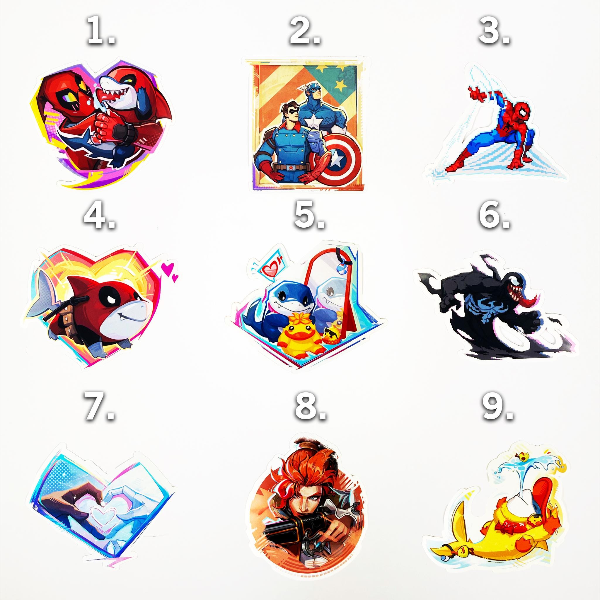 Marvel Rivals Stickers – Choose Your Character, 3” Gamer Vinyl Decal ...