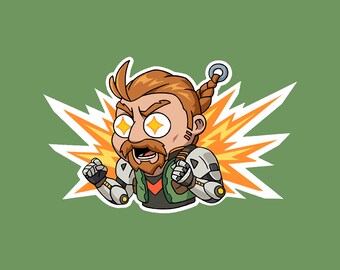 Sova Valorant Sticker / Valorant Chibi Vinyl Sticker / Valorant Agent ...