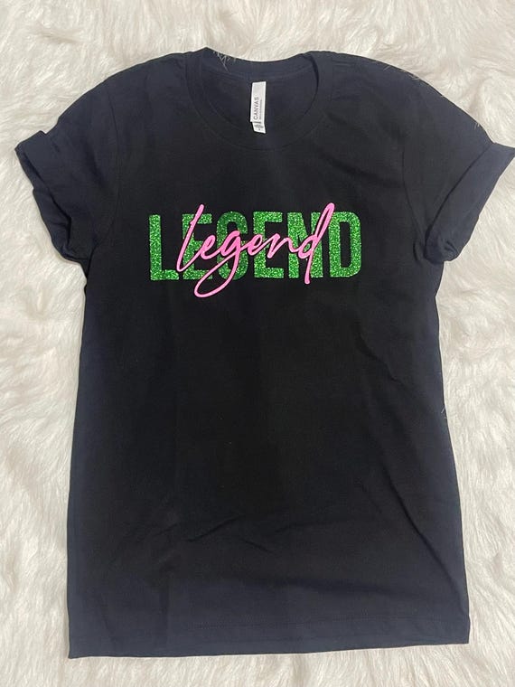 Pink and Green Short-sleeve Shirt Pink and Green Glitter Legend