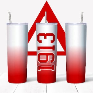 Crimson and Cream 1913 Insulated Tumbler | 20 oz decorated stainless steel tumbler