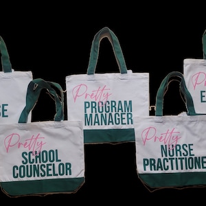 Pretty Occupation Canvas Tote bag large Pouch | Reinforced Ultra Sturdy Canvas Bag