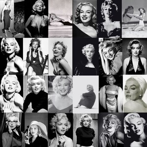 Digital Marilyn Monroe Aesthetic Wall Collage Kit, Girl Room Decor, Dorm Decor, Photo Collage Kit, Wall Collage Digital 50PCS, MARILYN MONROE PRINT PACK, Marilyn Monroe pictures, Marilyn Monroe Prints, Marilyn Monroe Poster, Marilyn Monroe Decor