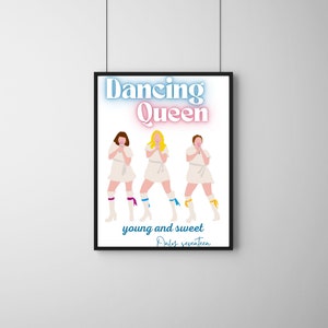 Mamma Mia Wall Art, Printable Poster, Disco Décor, Mamma Mia Printable Art, Digital Download