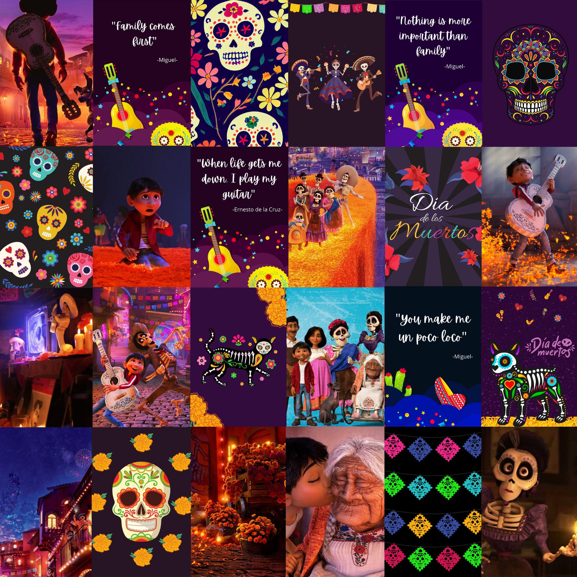 Coco Inspired Wall Collage Kit, Coco Theme Photo Collage, Coco Movie ...