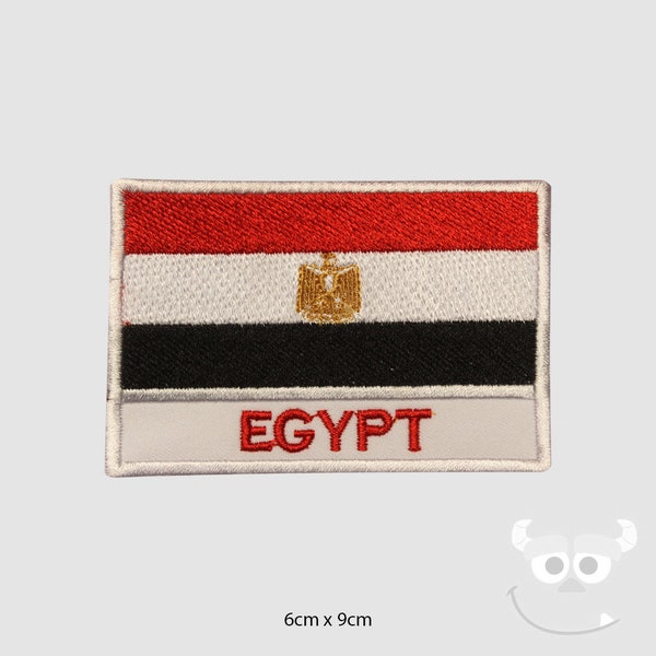 EGYPT Drapeau Patch avec nom Brodé Patch Fer Sur Patch Coudre Sur Patch Pour Vêtements