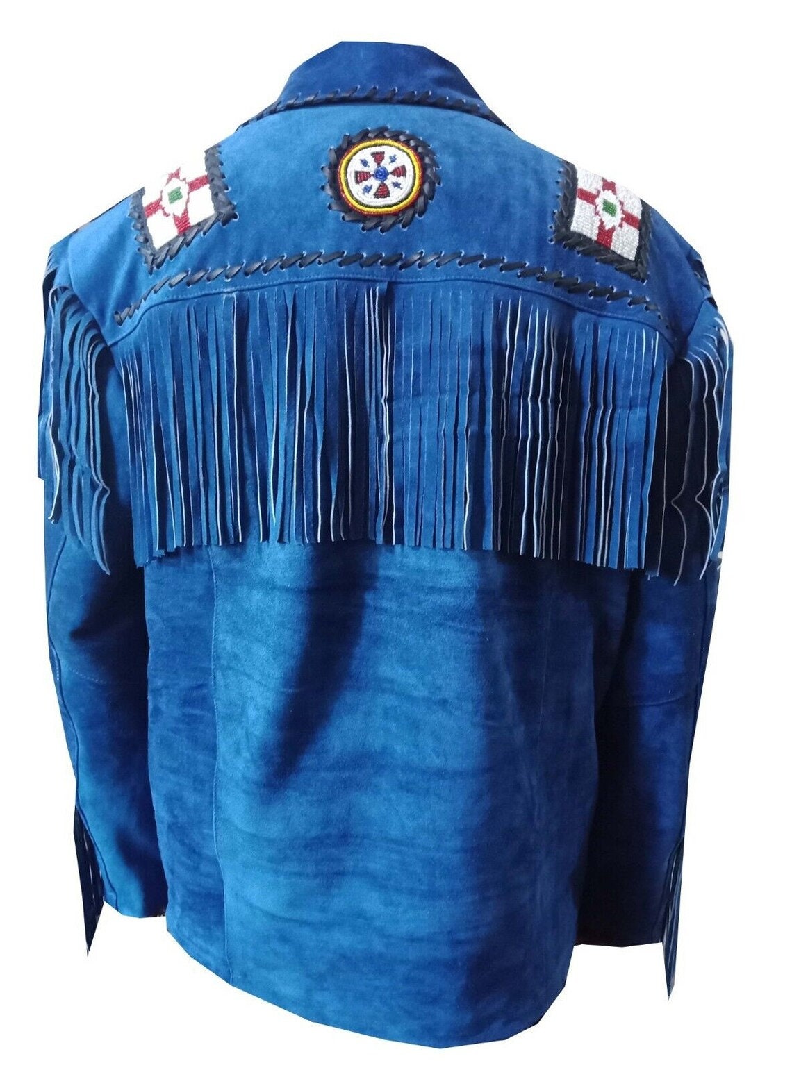 Men's Traditional Western Cowboy Jacket American Eagle With Fringed