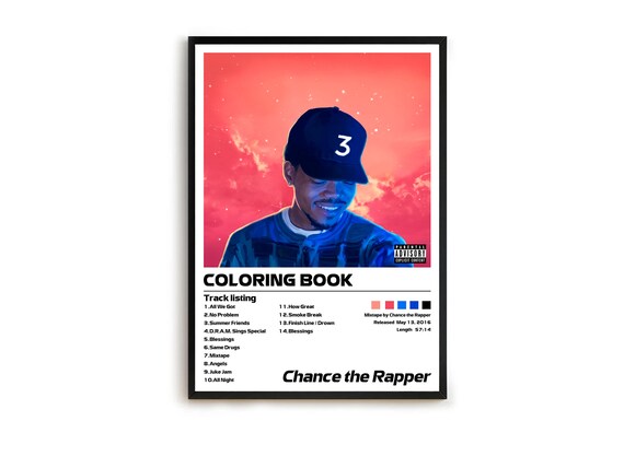 Chance the Rapper Coloring Book Minimalist Album Cover - Etsy