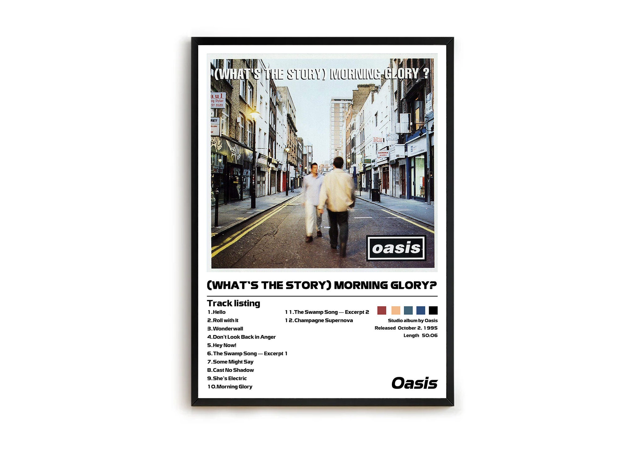 Oasis - (What's the Story) Morning Glory ? |  Minimalist Album Cover Poster