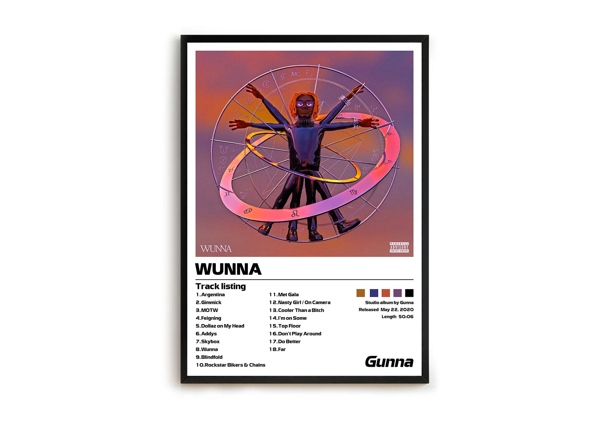 Gunna Wunna Minimalist Album Cover Poster Music Print - Etsy