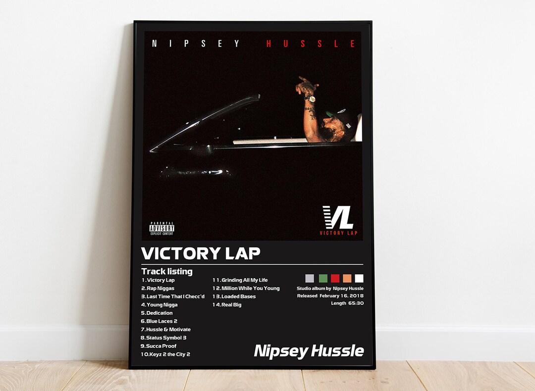Nipsey Hussle Victory Lap Minimalist Album Cover Poster Etsy