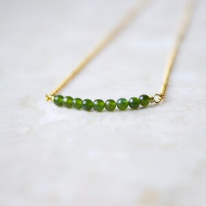 Golden chain with garnet or jade beads, 925 silver 24k gold plated