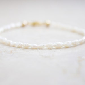 White pearl bracelet freshwater pearls, bracelet pearls silver