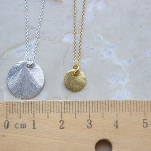Necklace plate in silver, gold, 925 silver plated image 10
