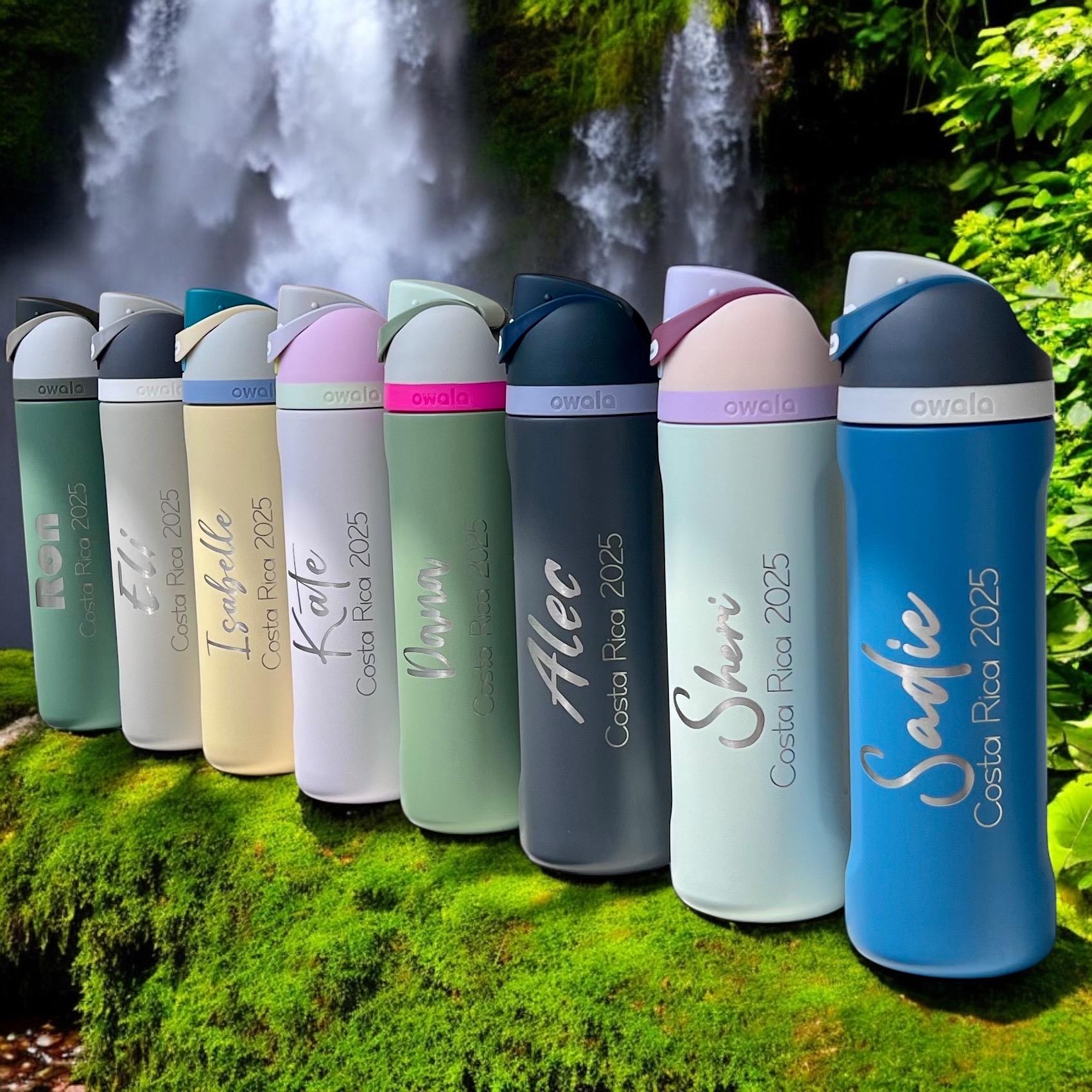 Personalized Owala 24oz FreeSip Custom Engraved Water Bottle