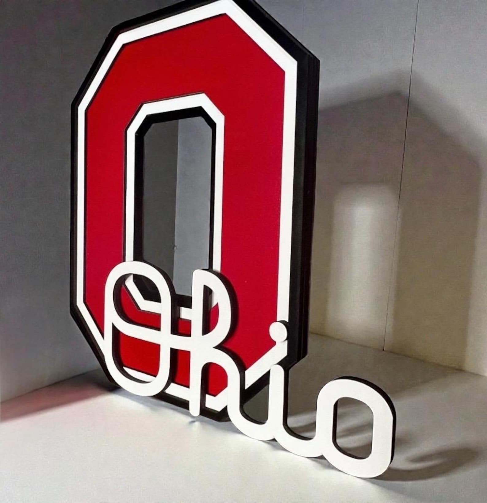 Ohio State University Layered Block O Ohio Script - Etsy