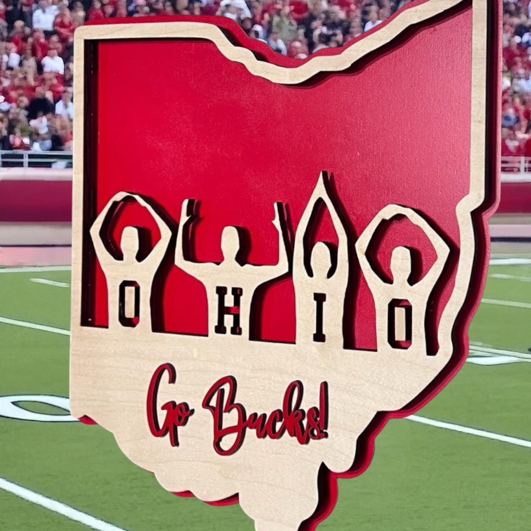 O Hi Ohio State University O-H-I-O People Sign - Etsy