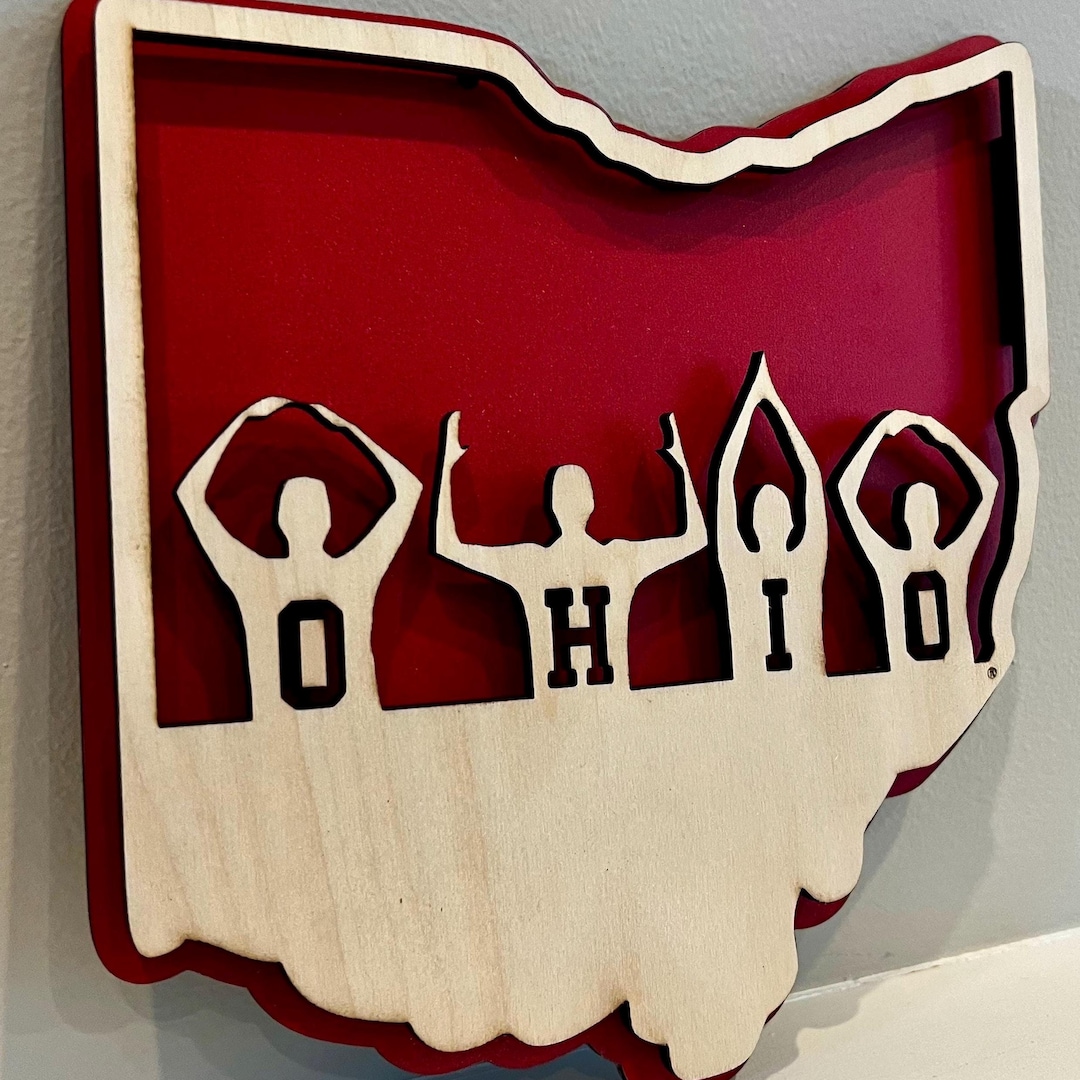 O Hi Ohio State University O-H-I-O People Sign - Etsy