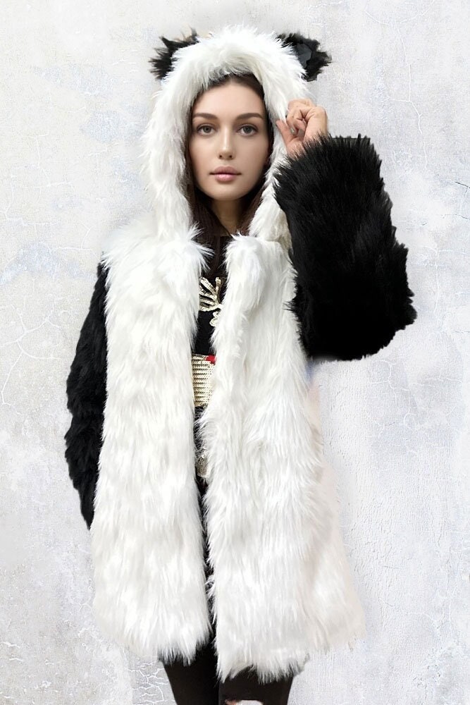 Fuzzy Black Jacket - Etsy