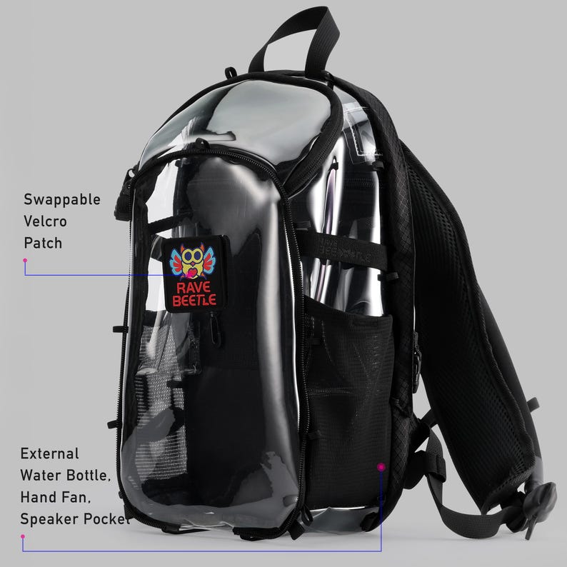 Rave Backpack, Hydration Backpack, Hydro Pack, Ravebeetle, Customizable ...