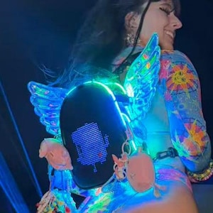 FLOWt Pack, Rave backpack, Wings, ravebeetle, customizable with Minor Cosmetic Flaws, backpack, shoulder bag, crossbody, edc, rave, Disco