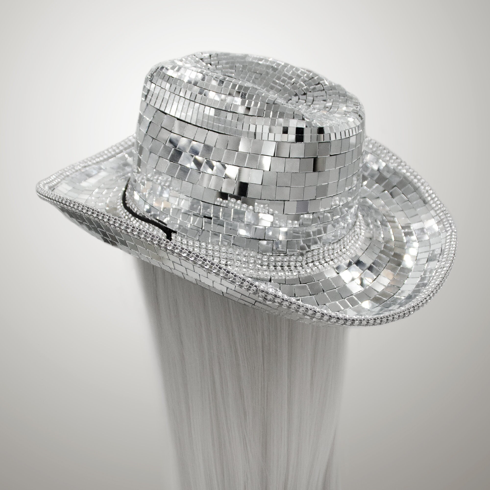 Disco Ball Cowboy Hat / Beyoncé Disco Hat With String 
