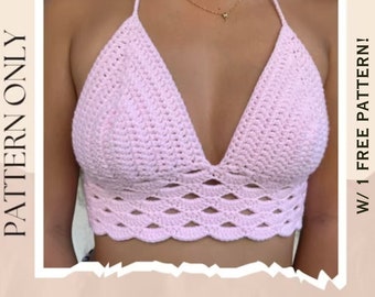 Crochet Top Pattern | Lily Top | PATTERN only | With 1 Free Pattern