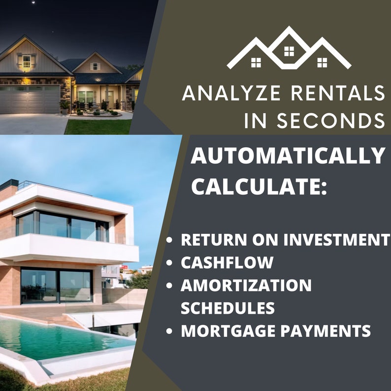 Property Rental Spreadsheet Rental Analysis rental Etsy UK