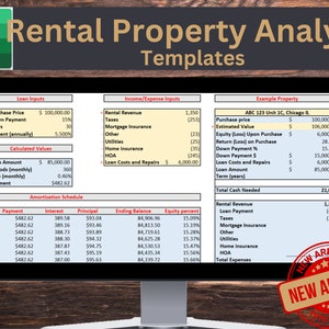 Airbnb & Long-term Rental Analysis Spreadsheets | 2 for 1 Deal | Rental Investment Spreadsheet Template | Real Estate Spreadsheet