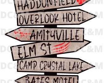 Horror Street Sign Digital Design