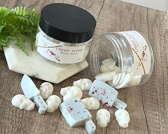 CRIME SCENE , wax melts, home fragrance, strong scented wax melts,