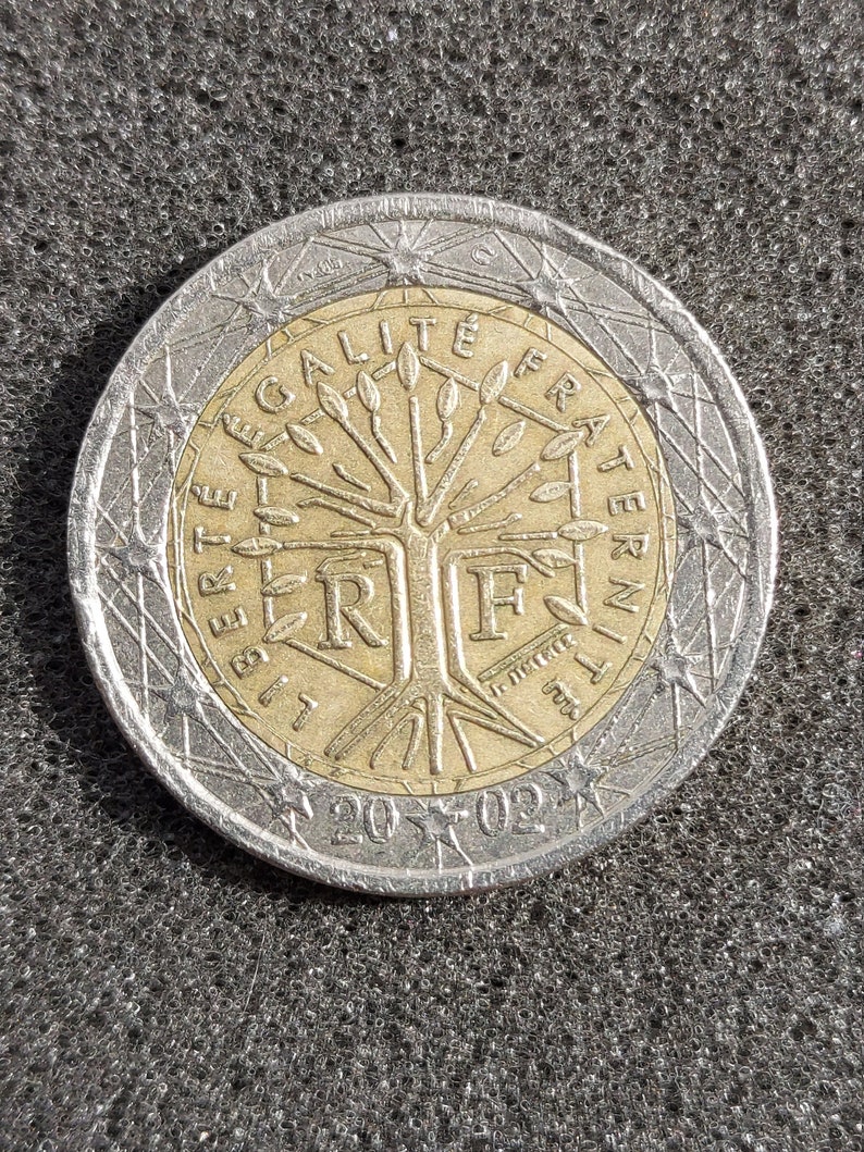 Piece De 2 Euro Rare Liberte Egalite Fraternite