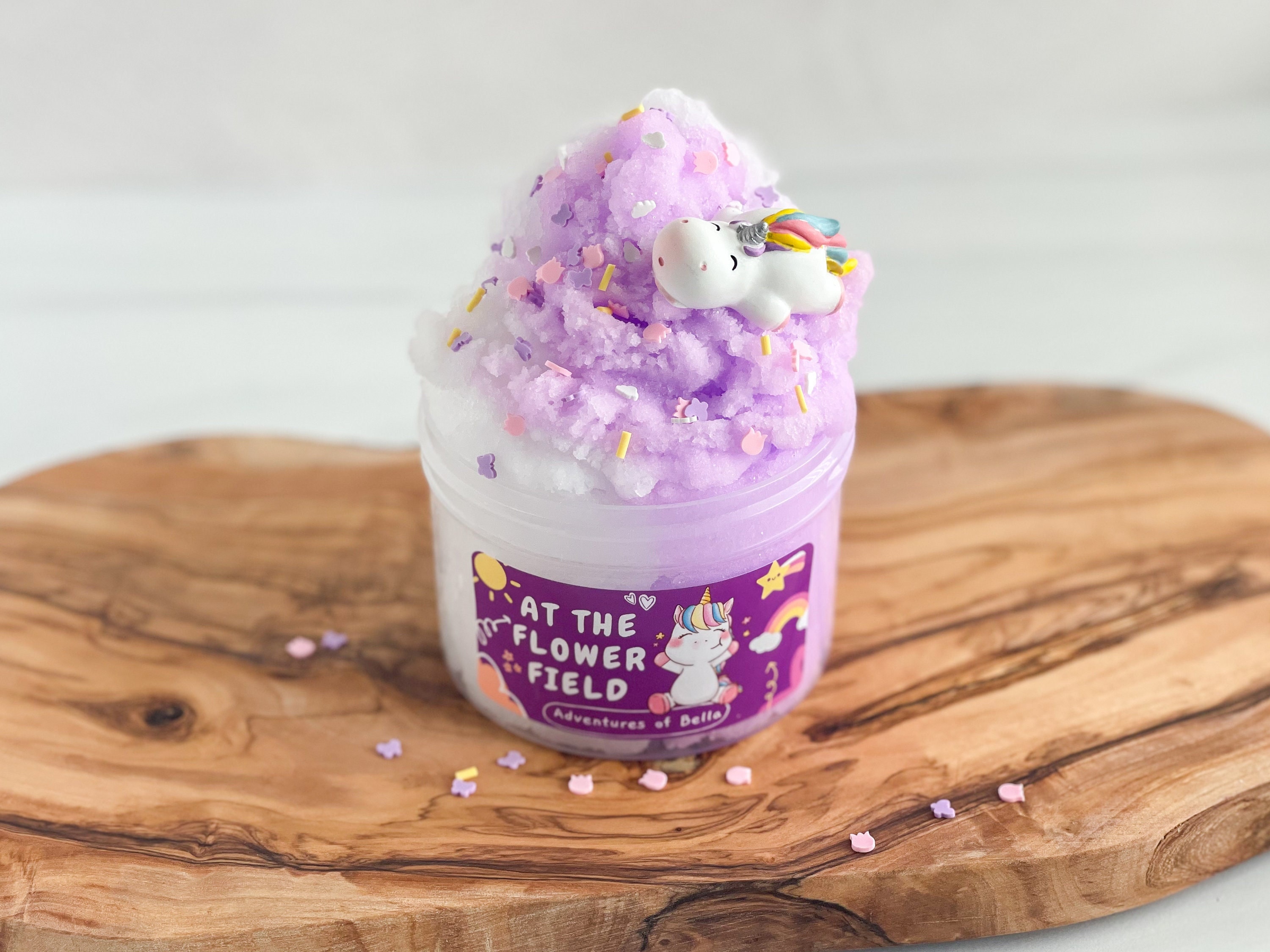 Bella at the Flower Field Unicorn Icee Slime - Etsy Australia