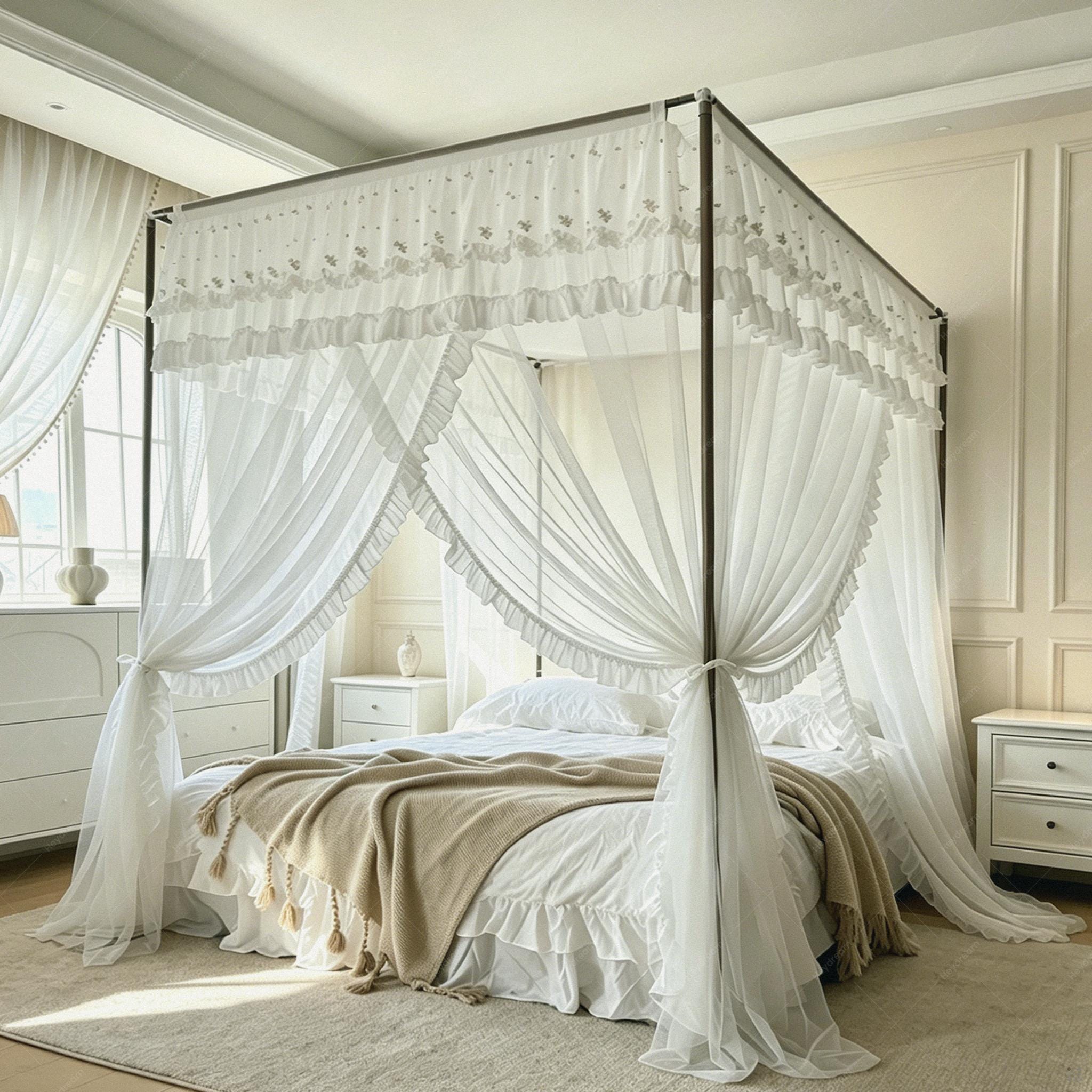 Antique canopy bed - Etsy 日本