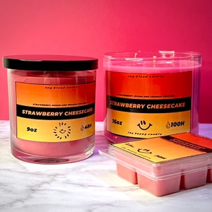 3-Wick Premium Candle | STRONG Scented Candle | Large LONG Lasting Candle | 16oz | Soy Wax | Colorful Bright Candle | The Happy Candle