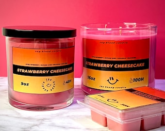 16oz 3-Wick Soy Wax Candle: Strong Scent, Long Lasting - 80+ Hours, Clean Burn
