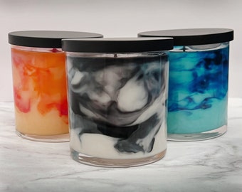 9oz Soy Blend Candle: Handcrafted Colorful Home Decor