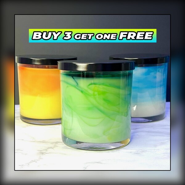 Colorful Candle | 9oz | LONG Lasting | Strong Scent | Candle Sale | Gift Ideas | Cool Candle | Custom Candles | Home Decor | Handcrafted