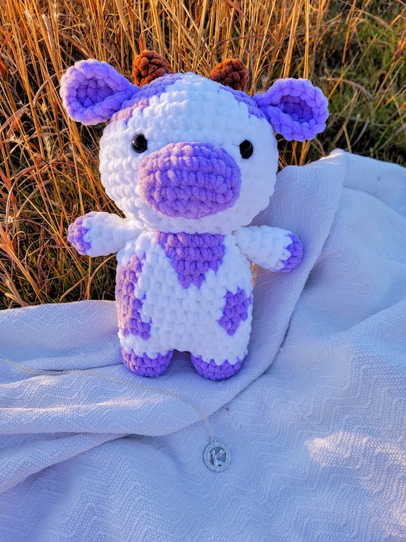Purple cow stuffed animal on sale