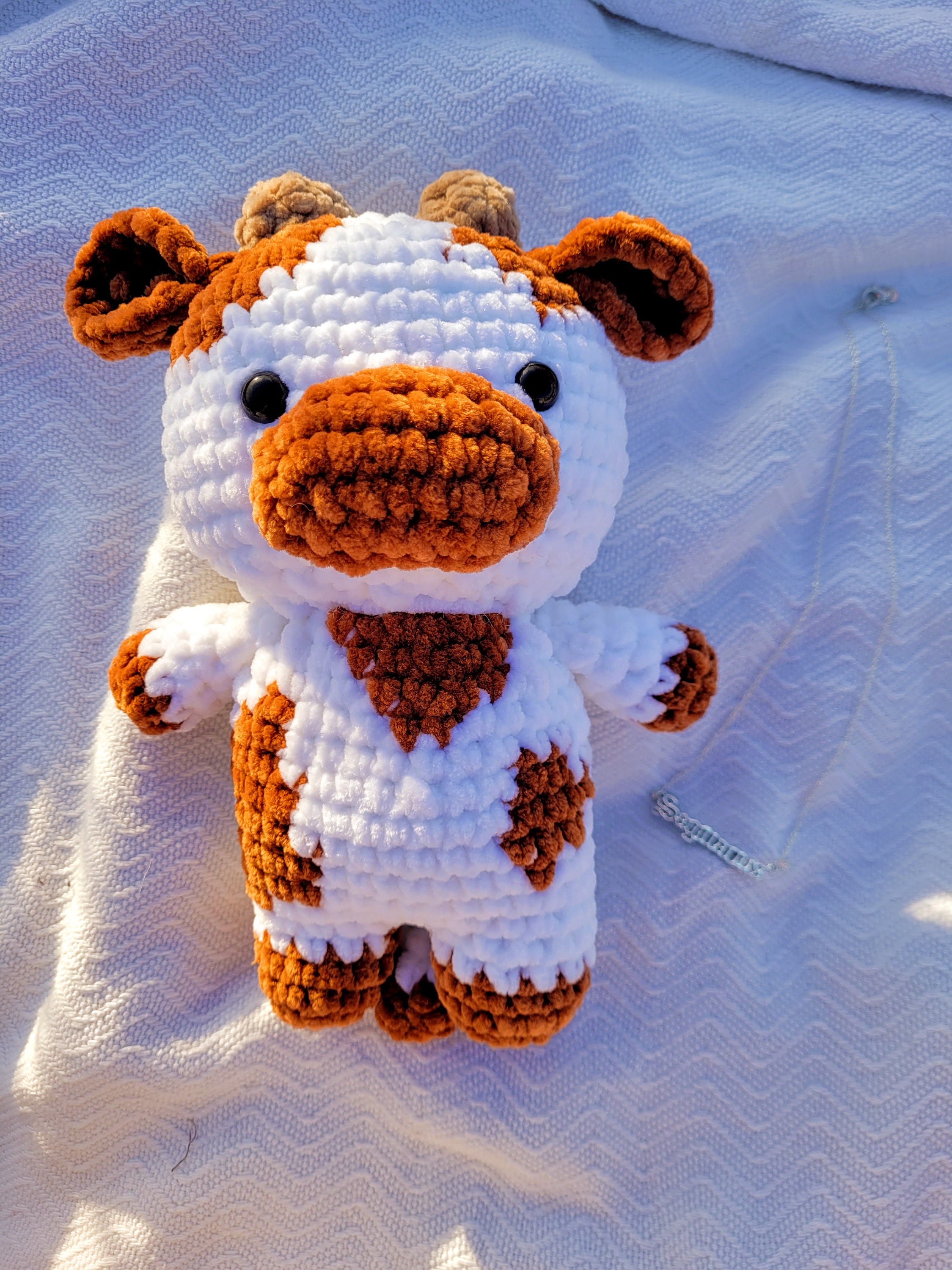 Brown Cow Plushie Handmade Crochet Amigurumi Brown Cow - Etsy