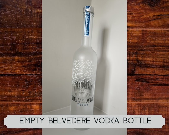 Empty Belvedere Vodka Bottle 