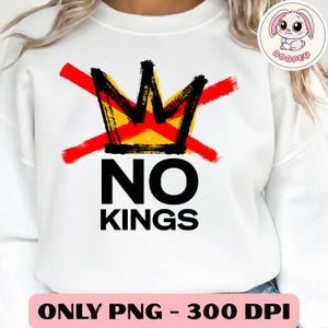 No Kings in America March 28 2026 Png, America Png, Anti Trump Png, Anti Maga Png, Crown No Kings Png, Nope Kings Png image 1