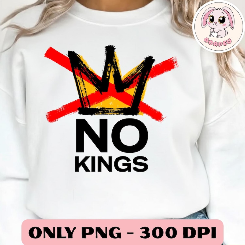 No Kings in America March 28 2026 Png, America Png, Anti Trump Png, Anti Maga Png, Crown No Kings Png, Nope Kings Png image 1