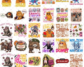 Bundle Dungeon Crawler Carl PNG, This Is An Outrage, Princess Donut Cat Dungeon Crawler Carl, Litrpg Lovers Png, Digital Download