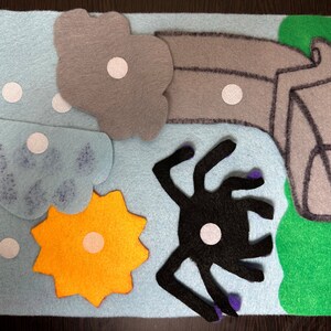 The Itsy Bitsy Spider Felt Set/flannel Board Story/nursery Rhyme. - Etsy