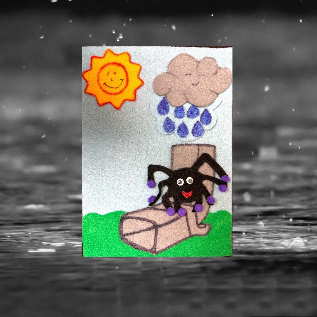 The Itsy Bitsy Spider Felt/flannel Board Story/nursery Rhyme. - Etsy