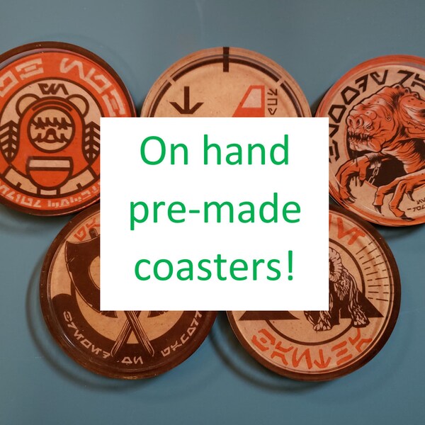 Oga's Cantina (and more) Coasters in Resin