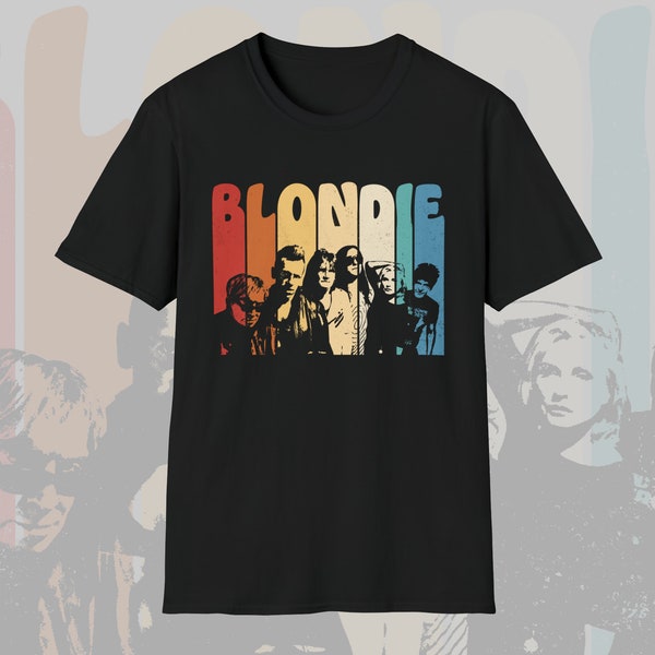 Blondie T-Shirt, Unisex Rock Band Vintage Music T-Shirt, Retro Music Tribute